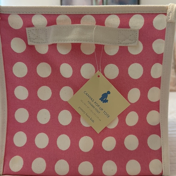 Pottery Barn Kids canvas pop-up tote with tags. - Picture 2 of 3